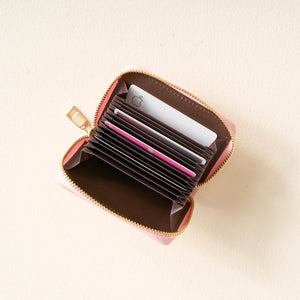 The Darling Effect Zip-Around Wallet - Blush Check