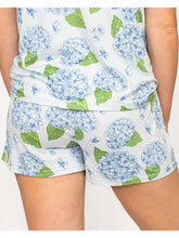 Load image into Gallery viewer, Hydrangea Short Sleeve Pajama Set with Shorts