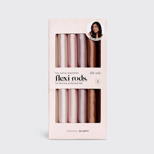Kitsch Satin Wrapped Flexi Rods 6pc