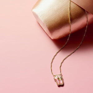 Kendra Scott Ballet Necklace - Gold Blush Mother of Pearl