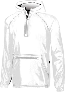 Southern Couture Quarter Zip Wind Breaker - White