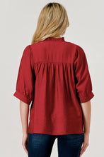 Load image into Gallery viewer, Devon V-Neck Top - Brick *Regular &amp; Curvy*