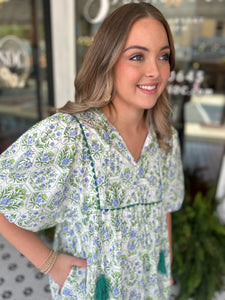 Emerald Isle Mini Dress - Green