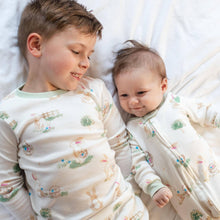 Load image into Gallery viewer, Burt's Bees Bunny Egg Hunt Organic Cotton Two-Piece Pajamas