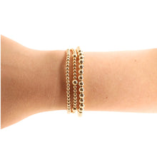Load image into Gallery viewer, Beaded Blondes: 5MM Gold Bracelet - Standard 6.75"