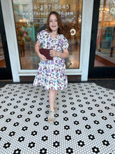 Load image into Gallery viewer, Lavender Floral Girl&#39;s Dress