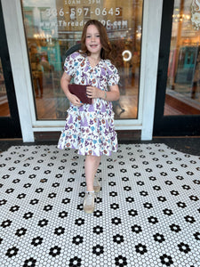 Lavender Floral Girl's Dress