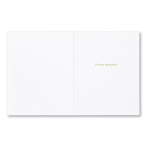 "When Someone You Love Becomes A Memory..." Sympathy Card