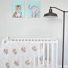 Load image into Gallery viewer, Noah's Ark Muslin Swaddle Blanket