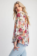 Load image into Gallery viewer, Regina Vintage Floral Blouse - Rose