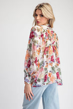 Load image into Gallery viewer, Regina Vintage Floral Blouse - Rose