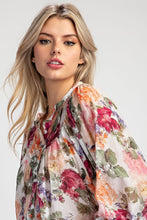 Load image into Gallery viewer, Regina Vintage Floral Blouse - Rose