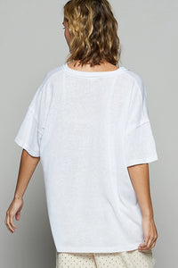 Mabel V-Neck Tee - Off White