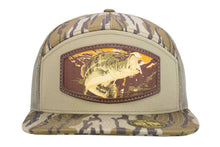 Load image into Gallery viewer, Bass Woven Patch Old School Camo Hat.: OS Brown Camo