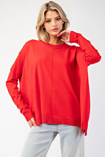 Stay Cozy Sweater - Red Apple