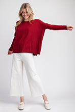 Load image into Gallery viewer, Stay Cozy Sweater - Merlot