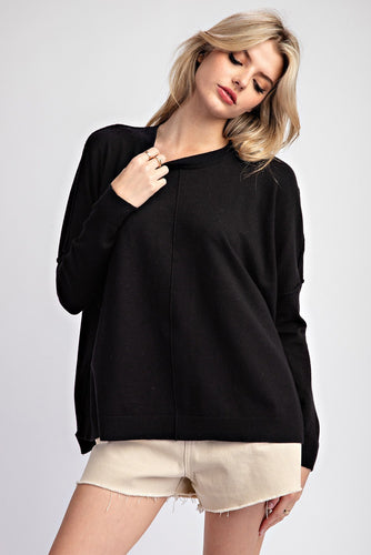 Stay Cozy Sweater - Black