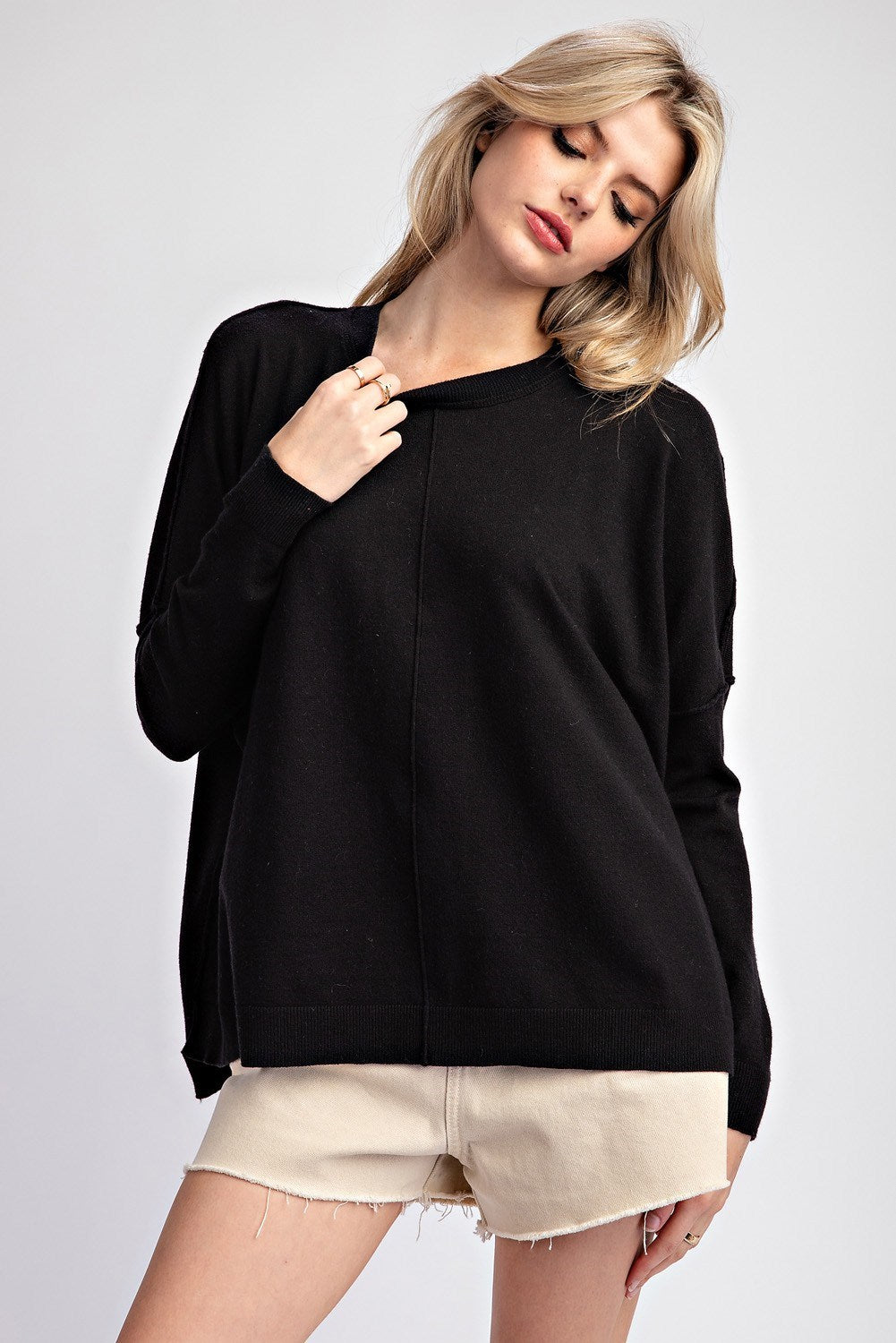 Stay Cozy Sweater - Black