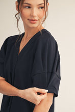 Load image into Gallery viewer, Tanya Puff Sleeve Dress - Navy