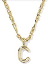 Load image into Gallery viewer, Bubble Letter Pendant Necklace in Gold by Kendra Scott