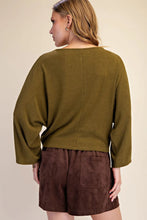 Load image into Gallery viewer, Devon Boat Neck Pullover Top - Olive