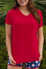Load image into Gallery viewer, Jess Lea Basic Tee - Red
