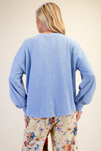 Load image into Gallery viewer, Bow Patches Front Pullover - Blue
