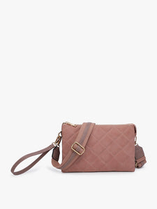 Izzy Quilted Crossbody - Mauve