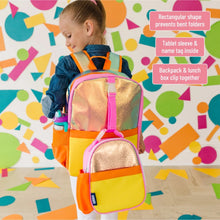 Load image into Gallery viewer, Kid&#39;s Pack It All Backpack - Orange Shimmer