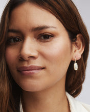 Load image into Gallery viewer, Kendra Scott Lee Gold Drop Earrings in White Opal