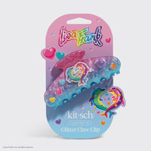 Load image into Gallery viewer, Lisa Frank x Kitsch Glitter Claw Clip in Dancing Dolphins™