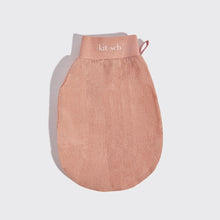 Load image into Gallery viewer, Kitsch Eco-Friendly Exfoliating Gloves 2pc - Black &amp; Terracotta