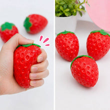 Load image into Gallery viewer, Viral Strawberry Squishy – Soft &amp; Stretchy Stress Toy