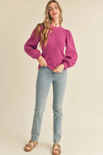 Load image into Gallery viewer, Carla Cable Knit Sweater - Magenta