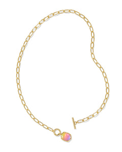 Kendra Scott Daphne Gold Chain Necklace in Sunrise Watercolor Illusion