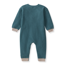Load image into Gallery viewer, Burt's Bees Textured Knit Baby Boy Jumpsuit