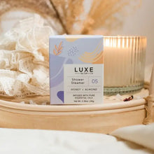 Load image into Gallery viewer, Luxe Honey + Almond Shower Steamer Fizzy Bomb