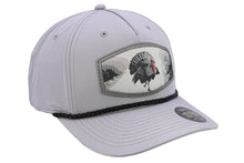 Load image into Gallery viewer, Turkey Woven Patch Rope Hat.: Light Gray/Gunmetal