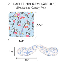 Load image into Gallery viewer, Bird In A Cherry Tree Reusable Under-Eye Patches