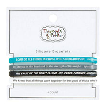 Load image into Gallery viewer, Silicone Bracelet Pack - Scripture Verses