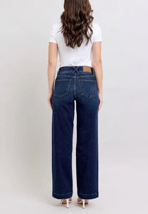 Judy Blue HW Dark Wash Wide Leg Jean