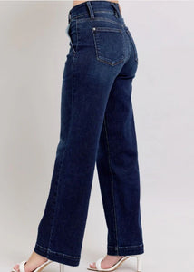 Judy Blue HW Dark Wash Wide Leg Jean