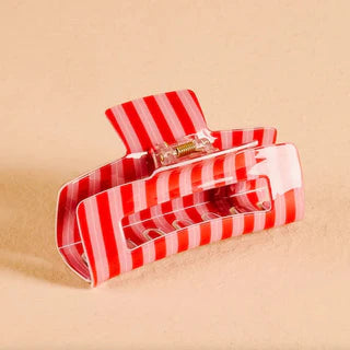 The Darling Effect Claw Clip - Peppermint Stripes