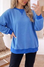 Load image into Gallery viewer, Emilie Striped Pullover - Royal