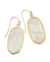Load image into Gallery viewer, Kendra Scott Dani Gold Drop Earrings in Ivory Mother of Pearl
