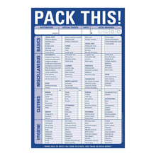 Load image into Gallery viewer, Pack This! Pad (Blue)
