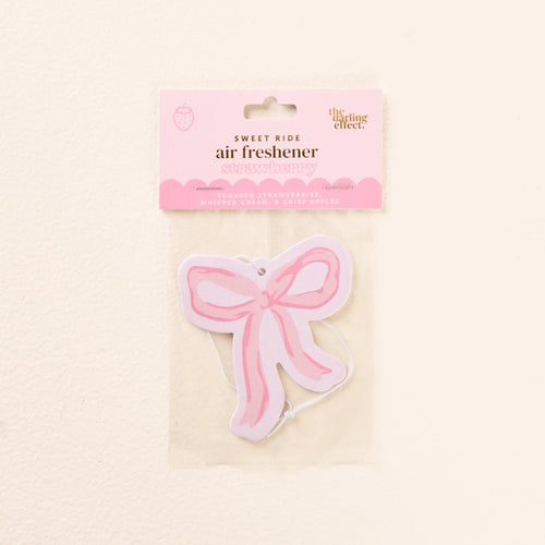 The Darling Effect Sweet Ride Car Air Freshener - Pink Bow