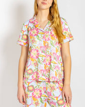 Load image into Gallery viewer, Summer Bouquet Short Sleeve Sleep Shirt Set with Shorts