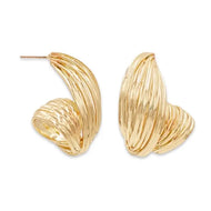Pierce + Hide Textured Twisted Shell Earring