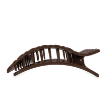 Load image into Gallery viewer, Large Teleties Quilted Flat Rectangle Hair Clip - Truly Taupe